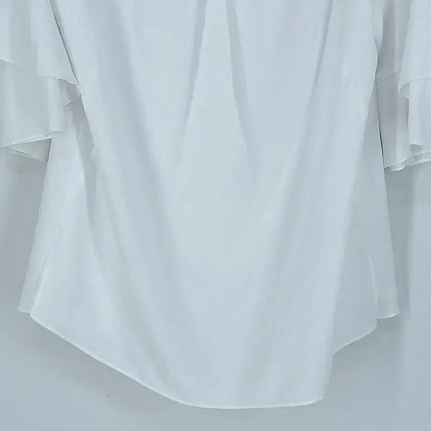 잇미샤 여 레이온 핀턱 프릴소매 블라우스 화이트 (HU23666) 5