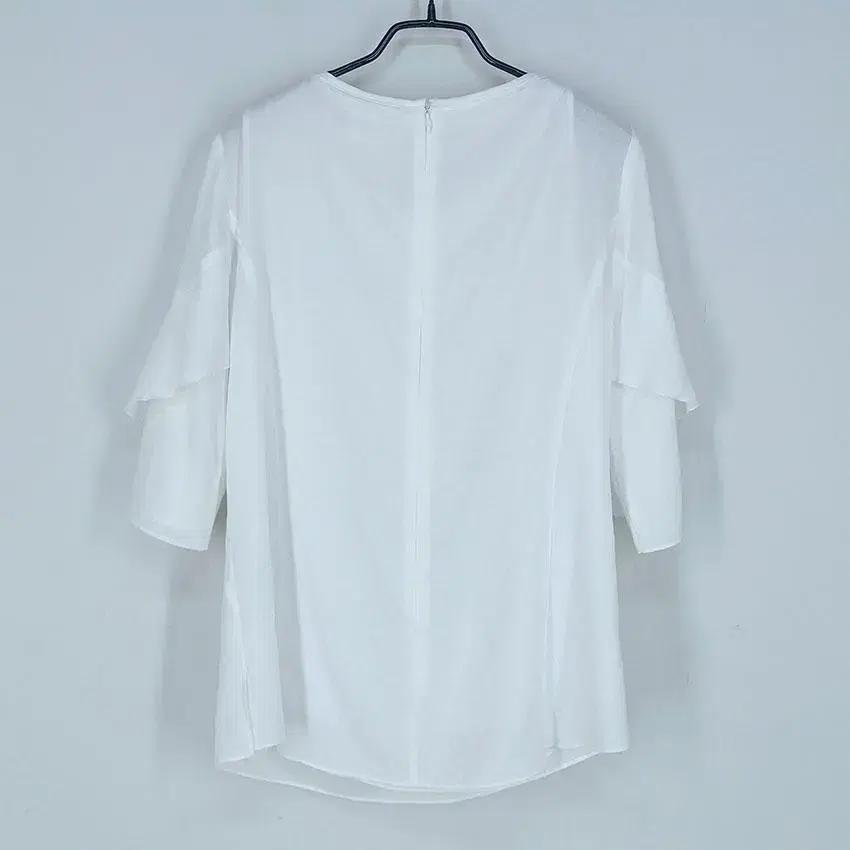 잇미샤 여 레이온 핀턱 프릴소매 블라우스 화이트 (HU23666) 3