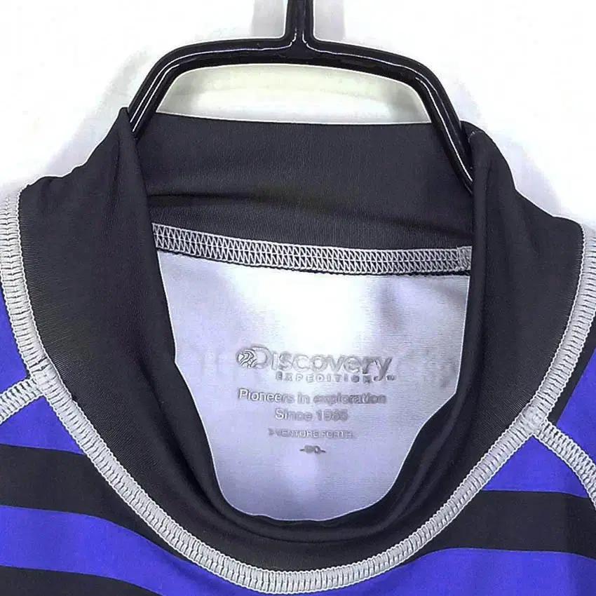 디스커버리 여성 스판끼 크롭 래쉬가드 배색블랙 (HU39700) 5