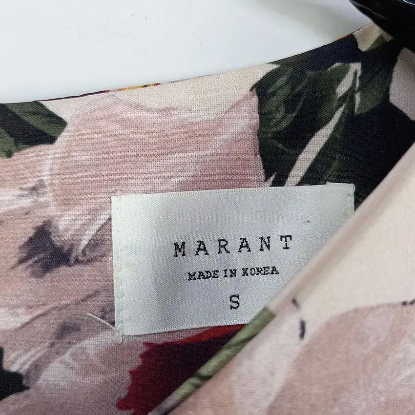 MARANT 튤립소매 마혼방 셔링원피스 핑크베이지 (HU14143) 7