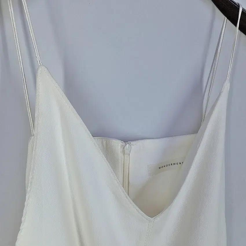 원더먼트 레이온혼방 랩끈 뷔스티에 롱원피스 크림 (HU39540) 5