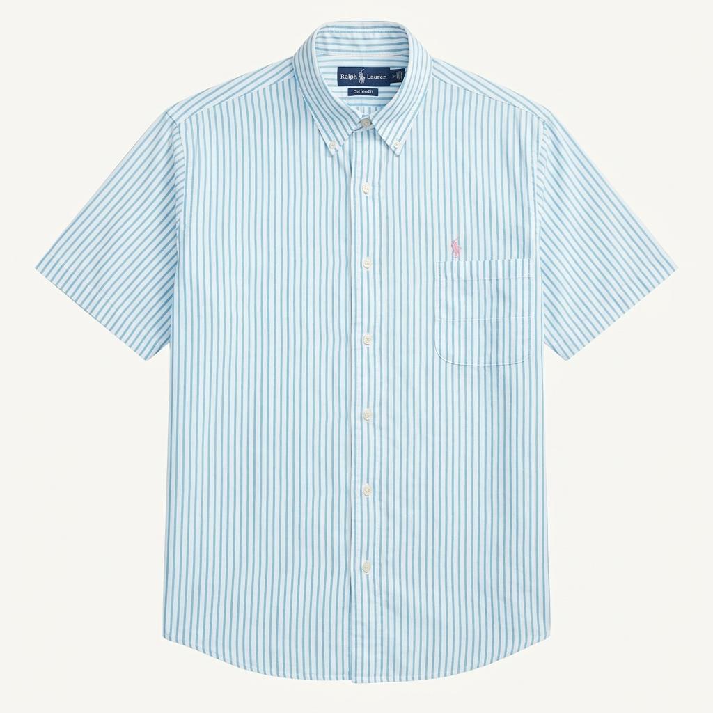 랄프로렌 남성 커스텀핏 반팔셔츠 스카이40 (HU39487) 1