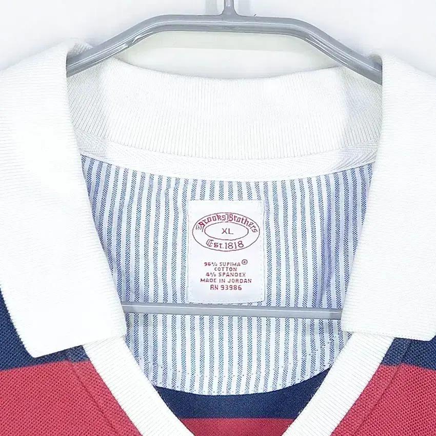 브룩스브라더스 남성 배색 카라반팔티 레드XL (HU39486) 5