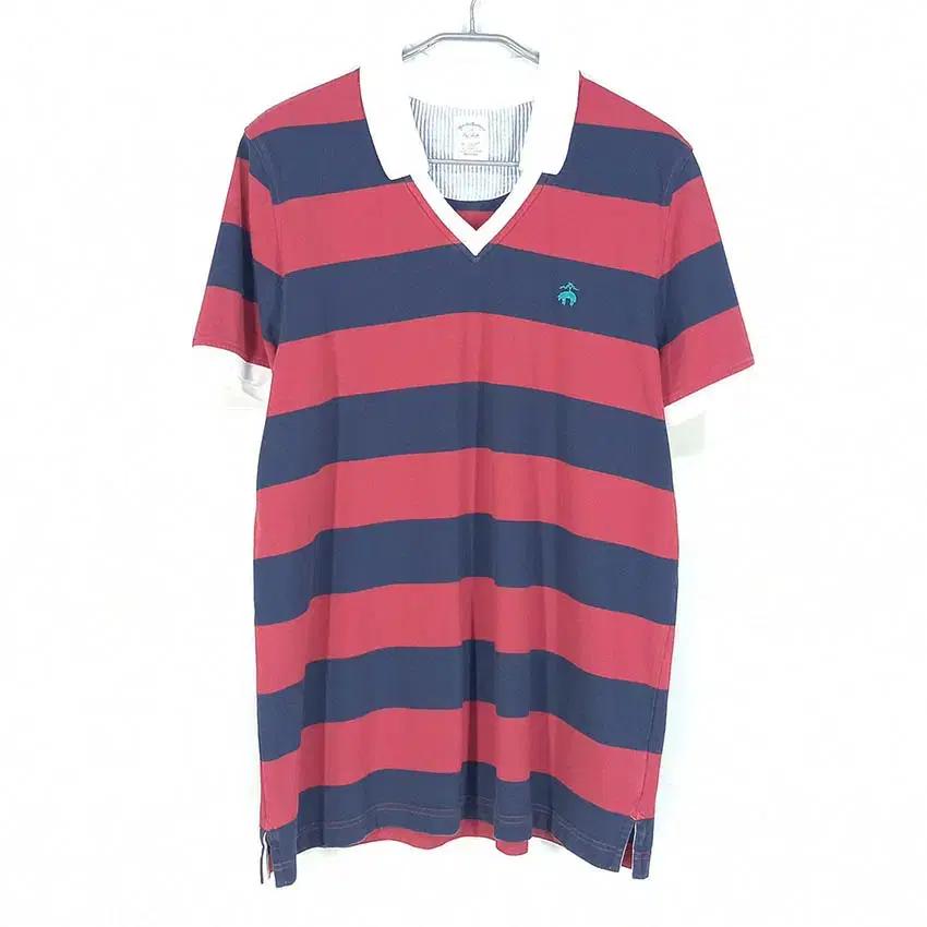 브룩스브라더스 남성 배색 카라반팔티 레드XL (HU39486) 2