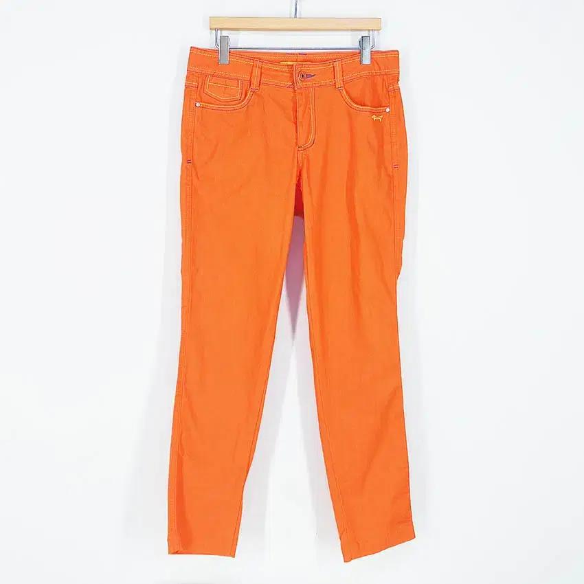 루이까스텔 여성 춘하 스판 슬림핏 팬츠 오렌지67 (HU39367) 2