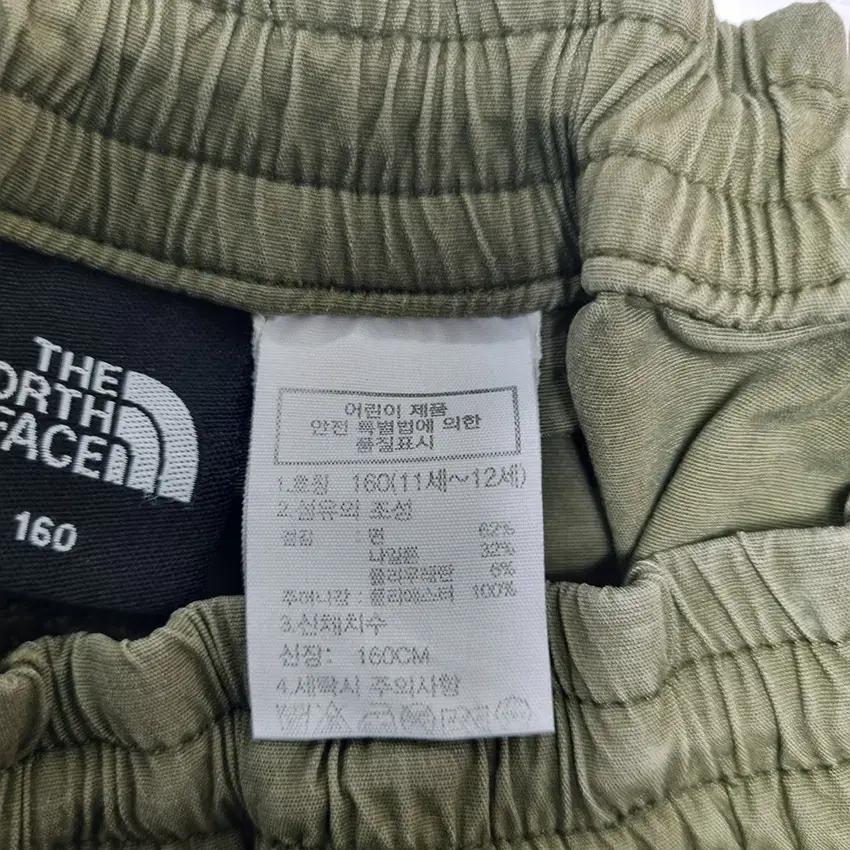 노스페이스 아동 바스락 여름 5부밴딩팬츠 카키160 (HU39345) 5