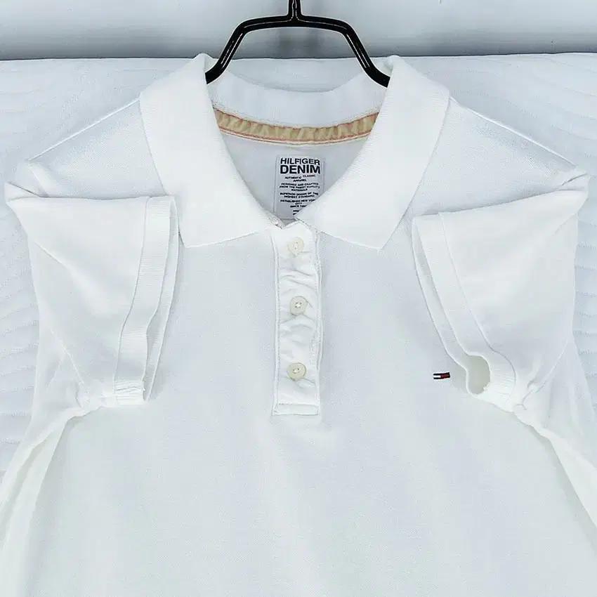 힐피거데님 여성 스키니핏 카라반팔티 연아이보리 (HU39305) 4
