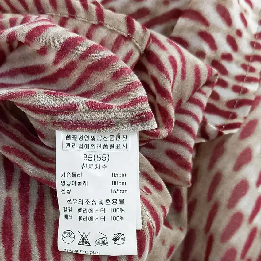 꾸즈 여성 쉬폰 민소매블라우스 브라운55 (HU39253) 6