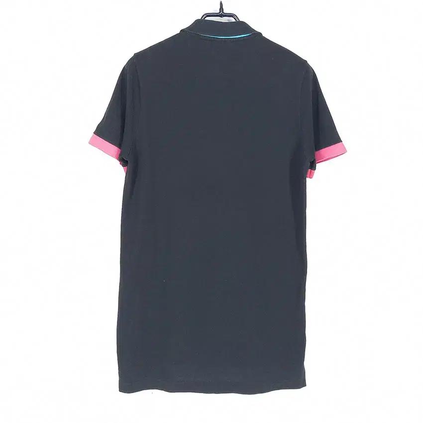 라코스테 여성 소매배색 카라반팔티 블랙 (HU39252) 3