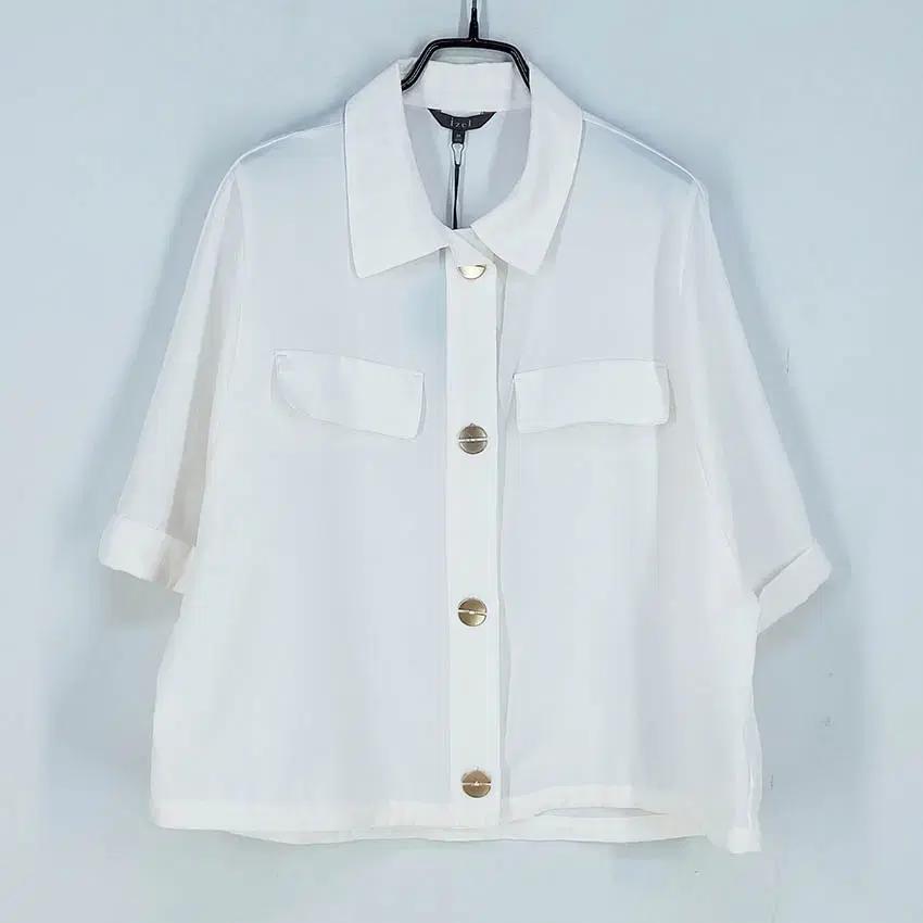 아이젤 여성 밑단스트링 썸머 반팔자켓 아이보리66 (HU39064) 2