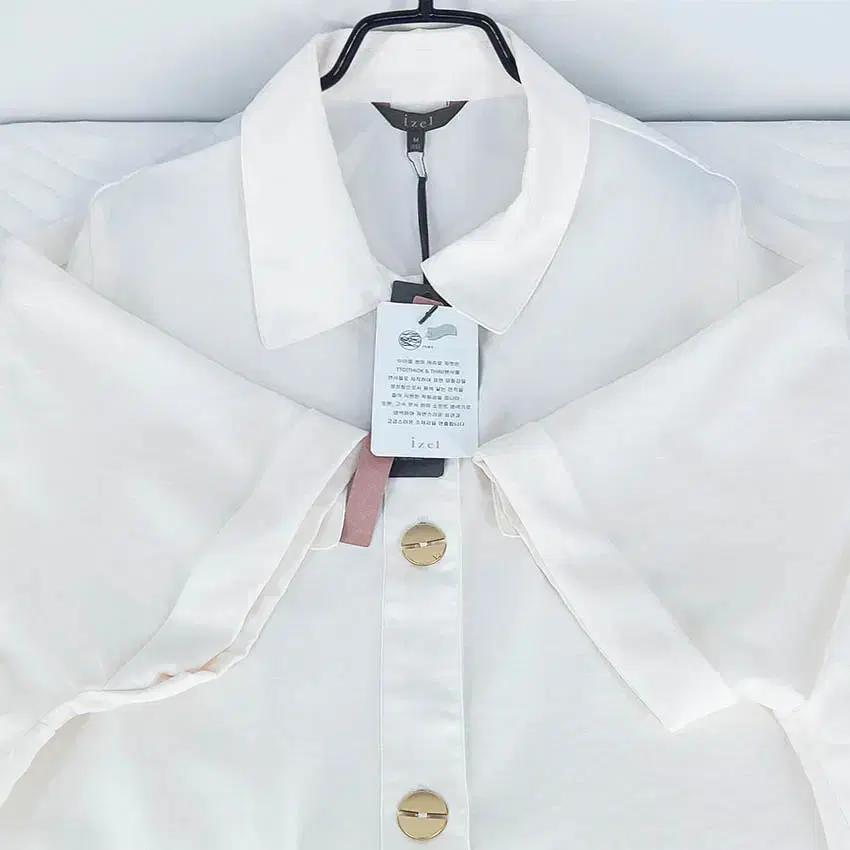 아이젤 여성 밑단스트링 썸머 반팔자켓 아이보리66 (HU39064) 4