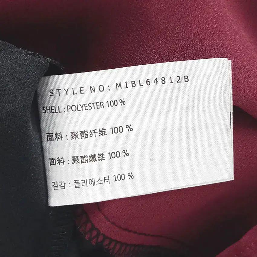 미쏘 여성 넥끈 배색 쉬폰 블라우스 블랙M (HU39063) 6