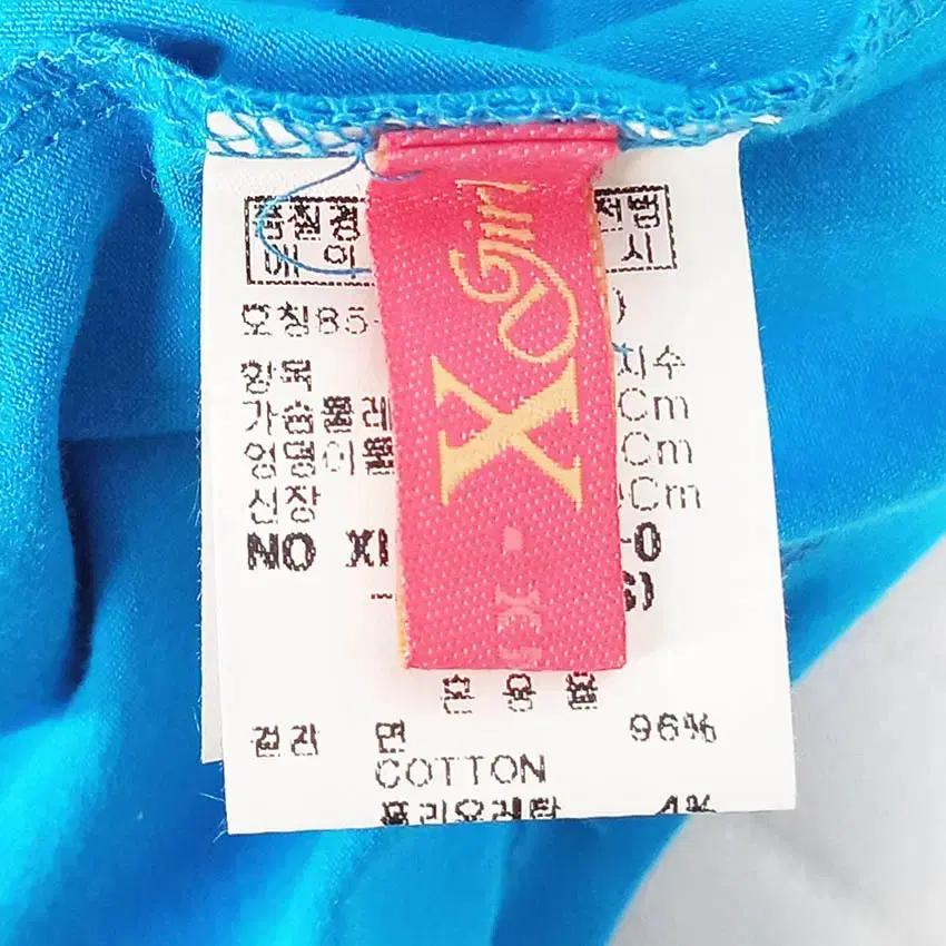 데코 엑스걸 여성 슬림핏 신축성 나시티 블루 (HU39046) 4