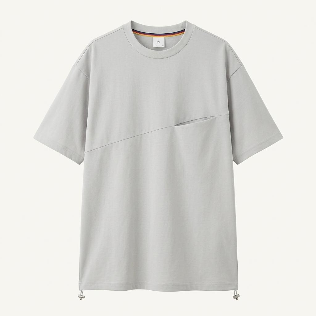 지이크 남성 스트링 나일론 반팔티 그레이100 (HU39040) 1