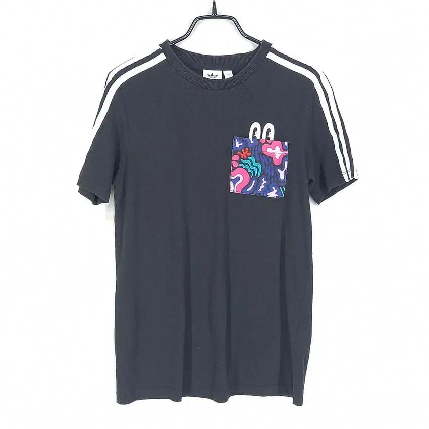 아디다스 여 트레포일 원포켓 반팔티 블랙XS (HU39009) 2