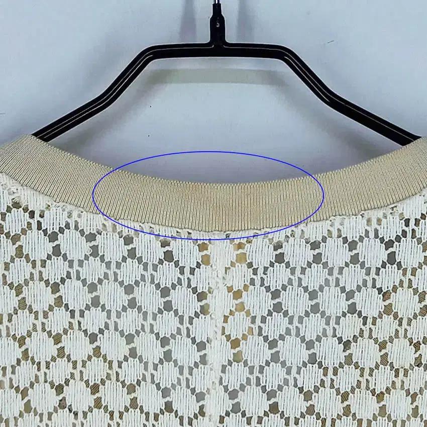 오즈세컨 여성 백레이스펀칭 민소매티 베이지55 (HU39005) 9