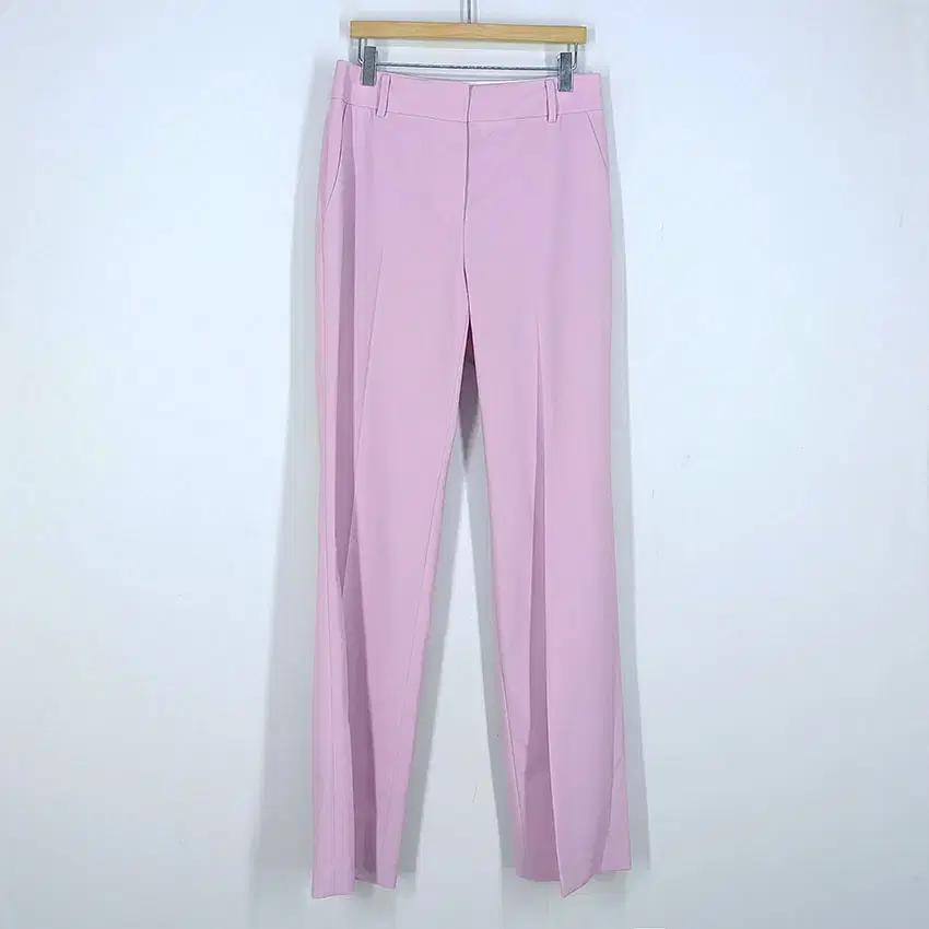 잇미샤 여성 약스판 일자핏 슬랙스팬츠 파스텔핑크 (HU33007) 2