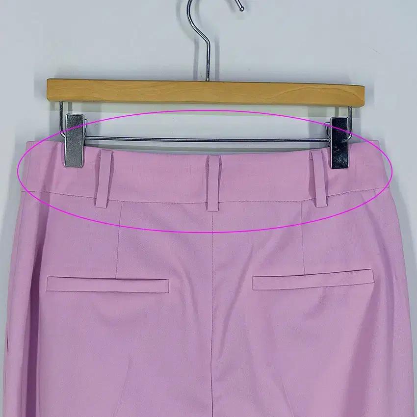 잇미샤 여성 약스판 일자핏 슬랙스팬츠 파스텔핑크 (HU33007) 8