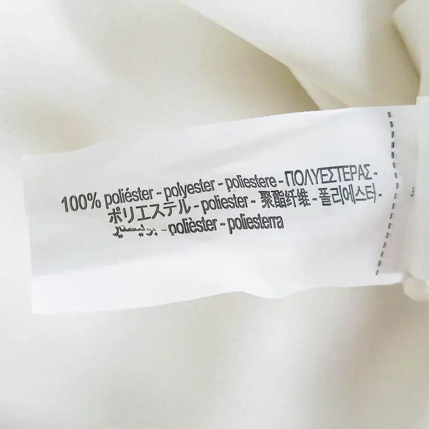 자라 셔링 세미가오리 허리슬림 롱원피스 아이보리 (HU38955) 6