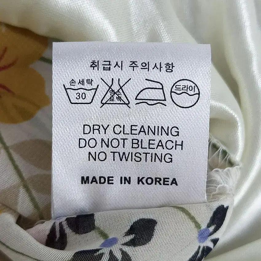 빈티지 빅허리끈 밴딩 양옆언발 쉬폰원피스 아이보리 (HU22886) 9