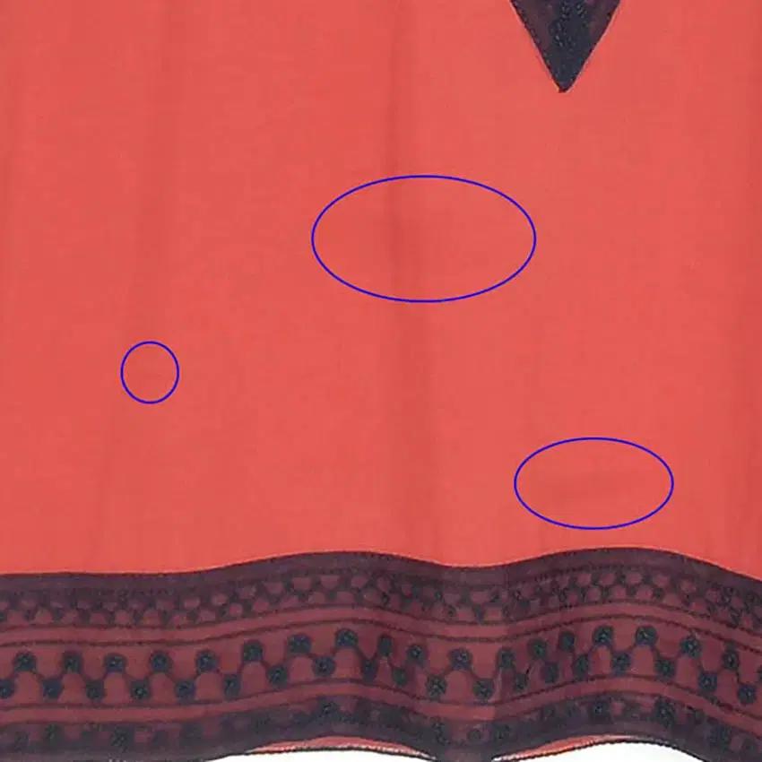 김동순 여성 레이스 레이온 스판끼 반팔티 다홍91 (HU38876) 7
