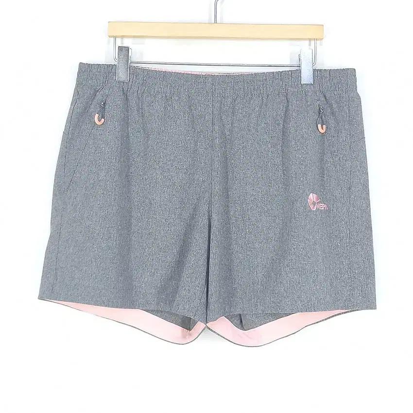 네파 여 밴딩 나일론혼방 스판끼 미니팬츠 그레이74 (HU38820) 2