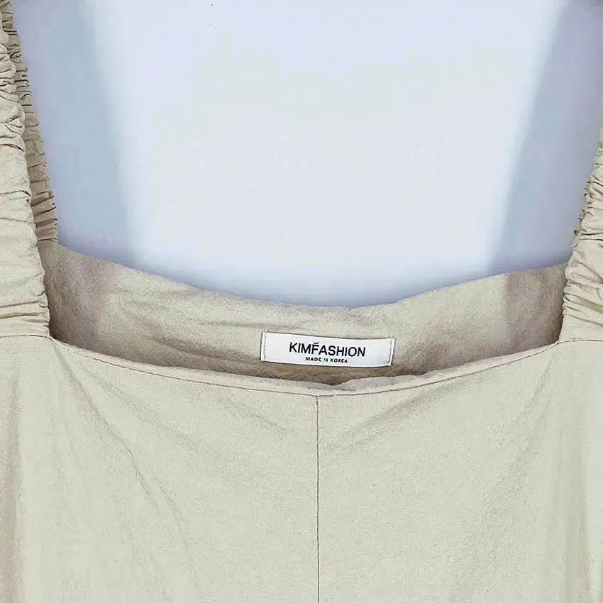킴패션 여성 춘하 어깨밴딩 오버핏 멜빵팬츠 베이지 (HU38751) 5