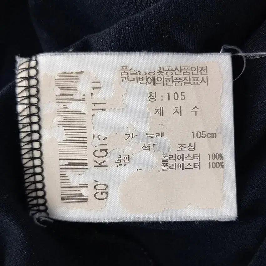 르꼬끄골프 남 패치 반버튼 카라반팔탑 블랙105 (HU23038) 8
