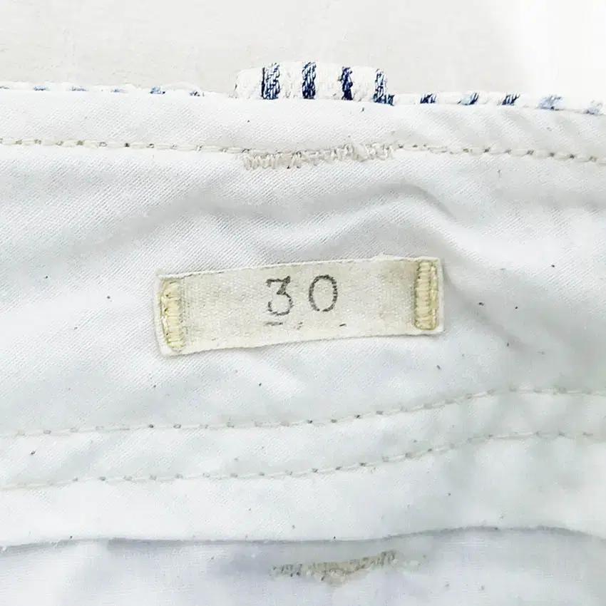 데님앤서플라이 남성 5부 코튼팬츠 화이트30 (HU38703) 6