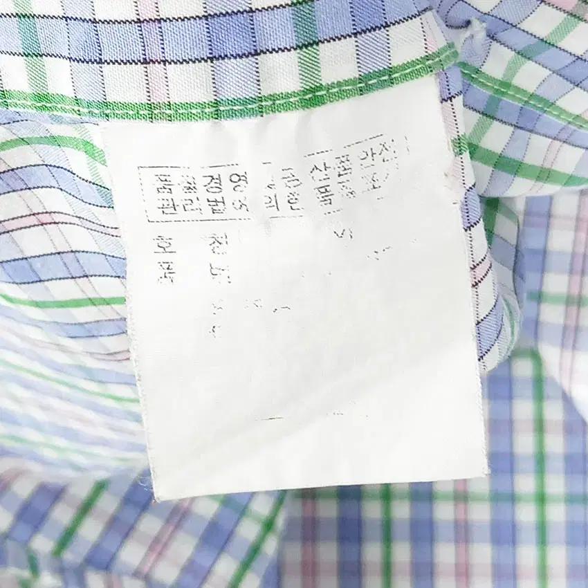 랄프로렌 남성 커스텀핏 체크 반팔셔츠 화이트XL (HU38612) 6