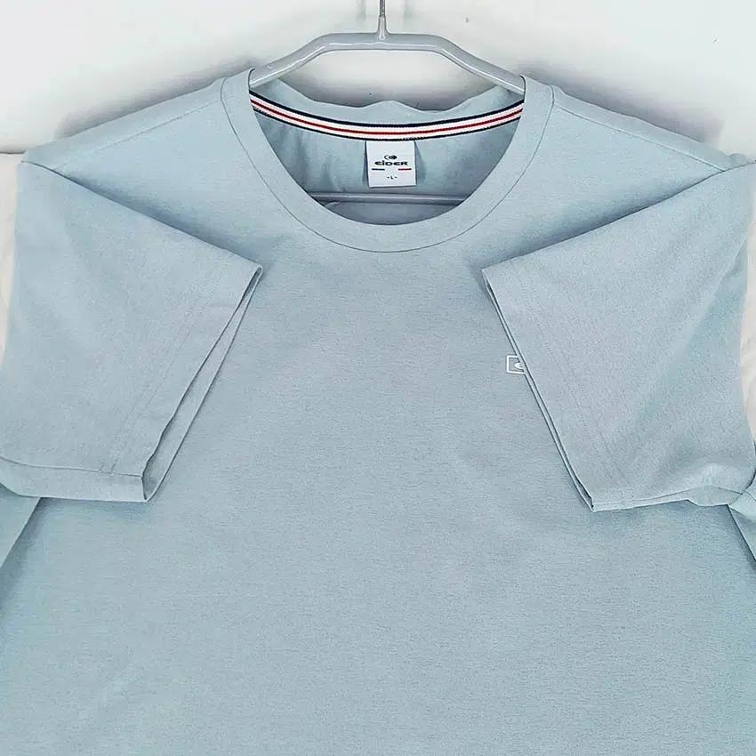 아이더 남성 백프린팅 스판끼 반팔티 민트블루L (HU38558) 4