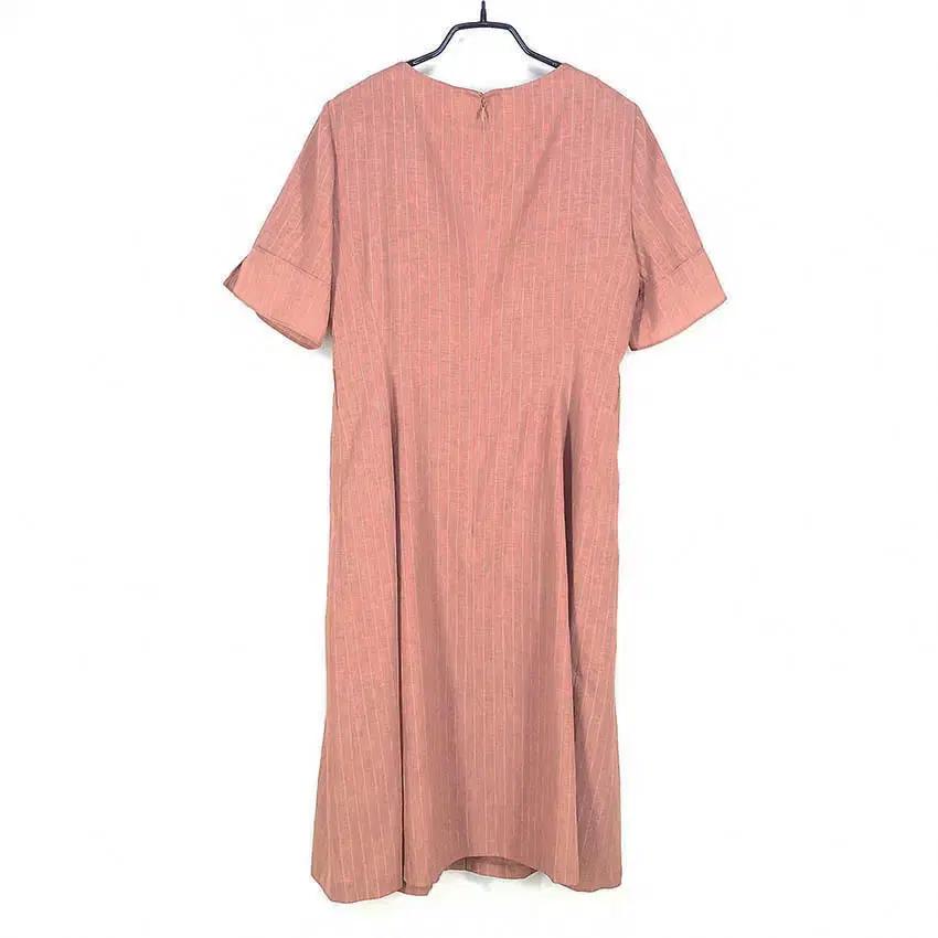 케이엘 여성 폴리혼방 미디원피스 브릭핑크55 (HU38508) 3