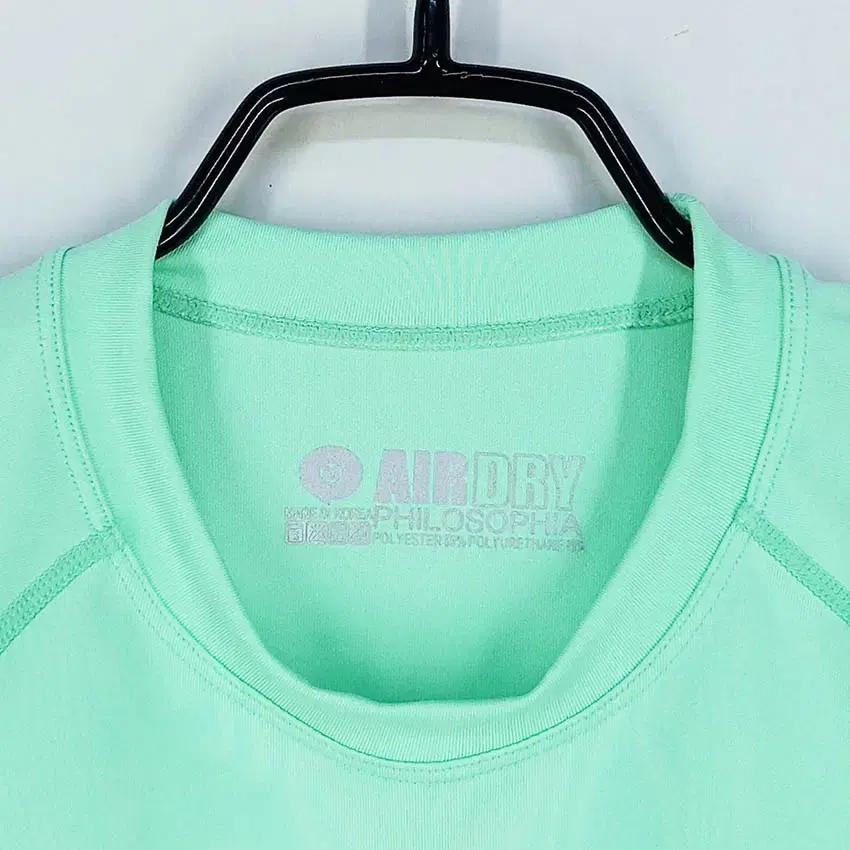 여성 스판끼 슬림핏 기능성 반팔티 민트 (HU38482) 5