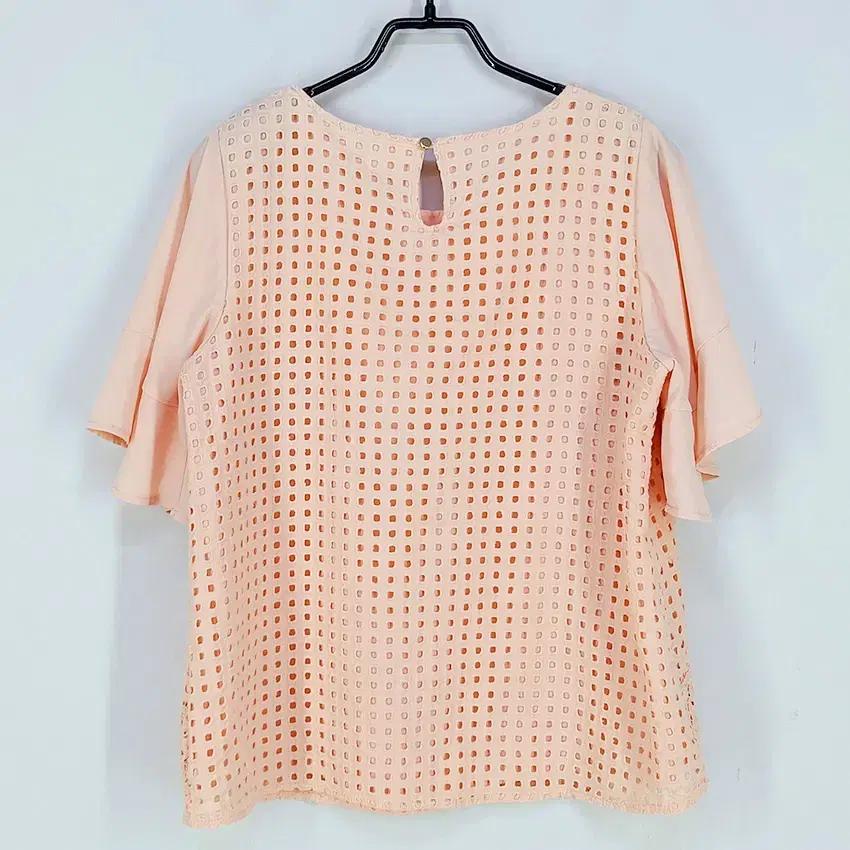 그로브 여성 펀칭 반팔블라우스 살구 (HU38456) 3