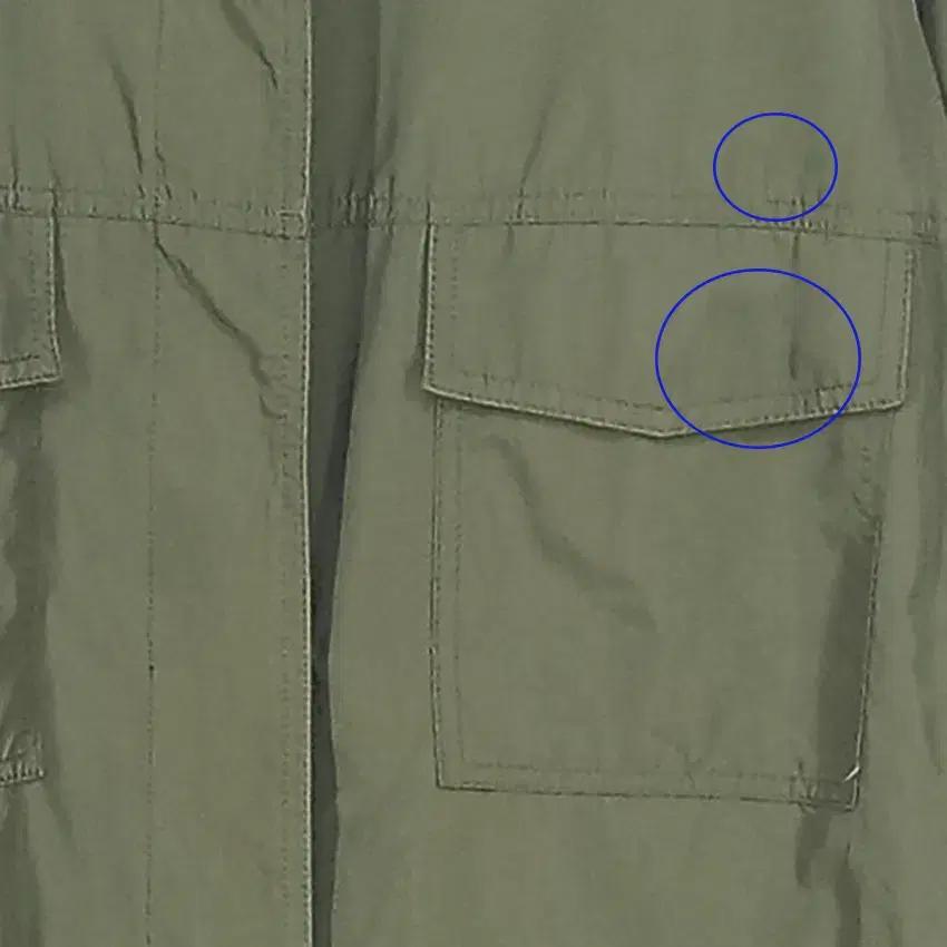 커밍스텝 여성 나일론혼방 하프자켓 카키86 (HU38422) 7