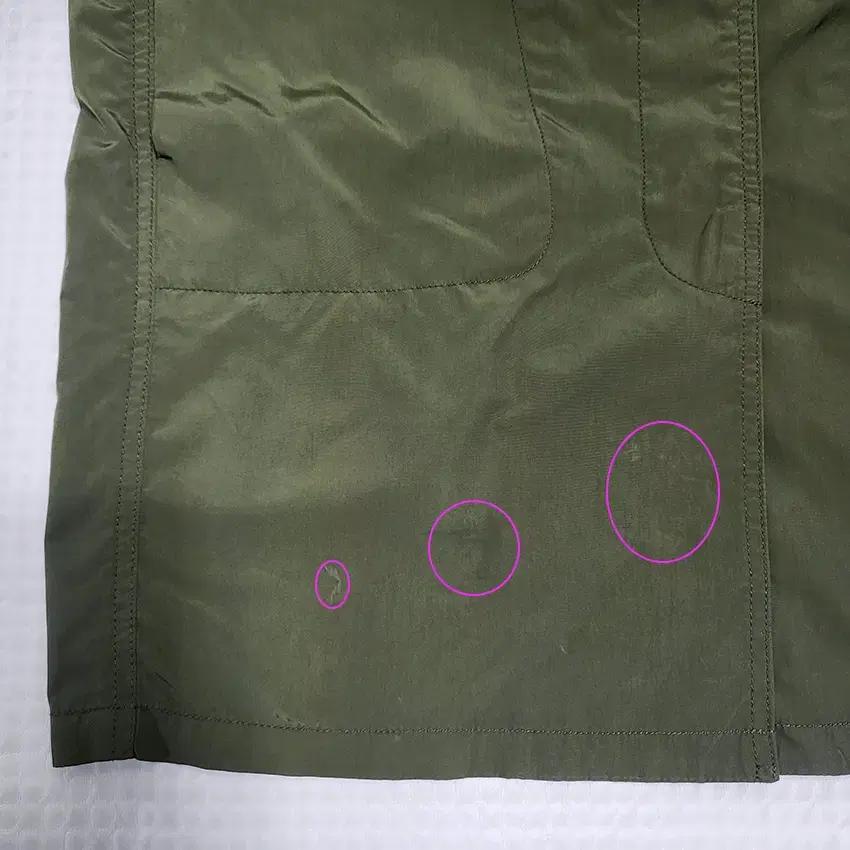 커밍스텝 여성 나일론혼방 하프자켓 카키86 (HU38422) 8