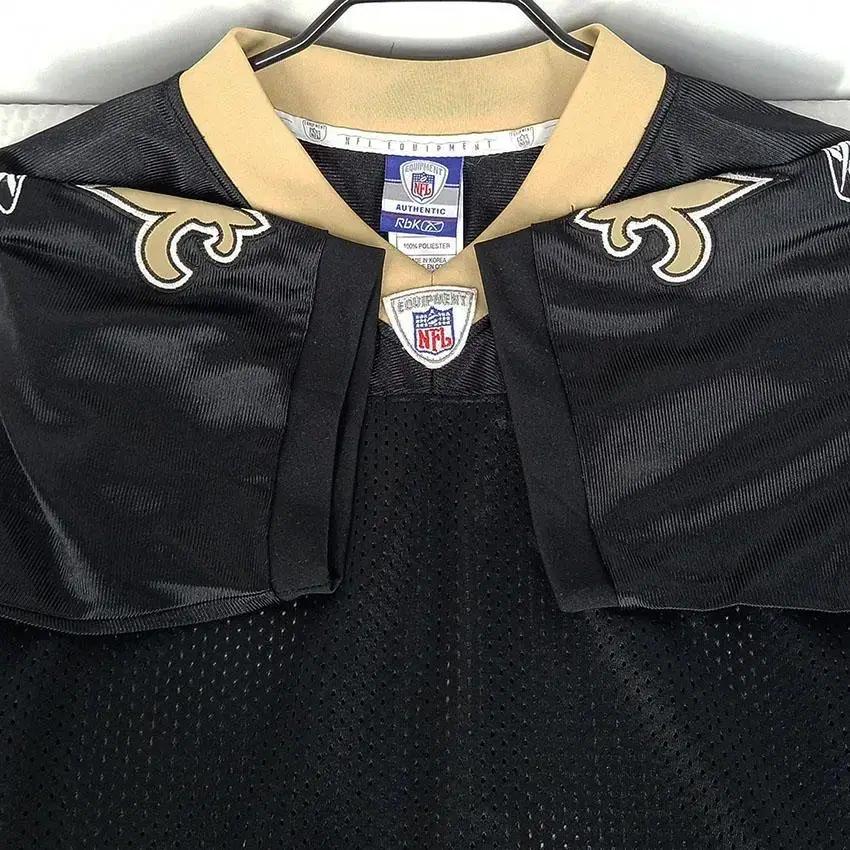 리복 NFL 여 어센틱 패치 미식축구 유니폼 블랙 (HU23470) 6