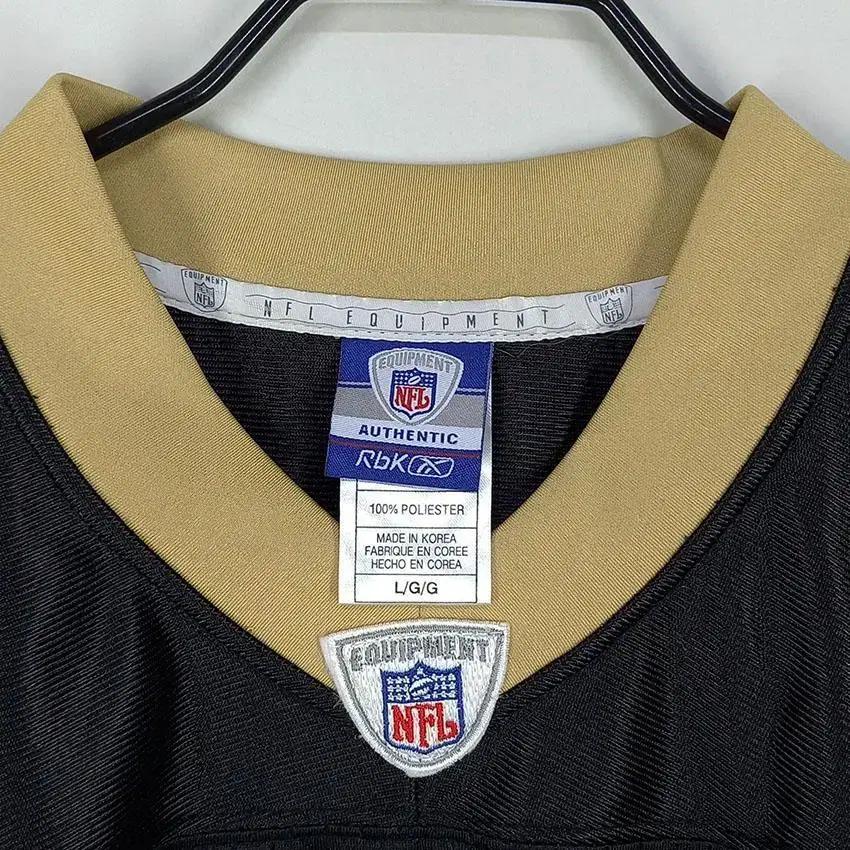 리복 NFL 여 어센틱 패치 미식축구 유니폼 블랙 (HU23470) 7
