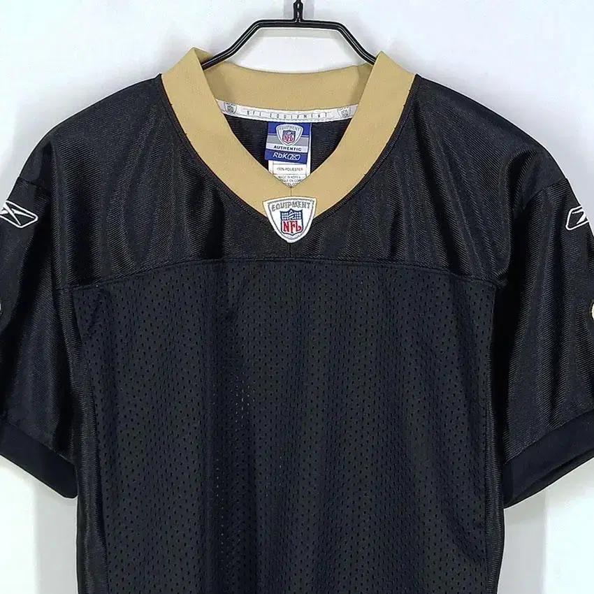 리복 NFL 여 어센틱 패치 미식축구 유니폼 블랙 (HU23470) 4