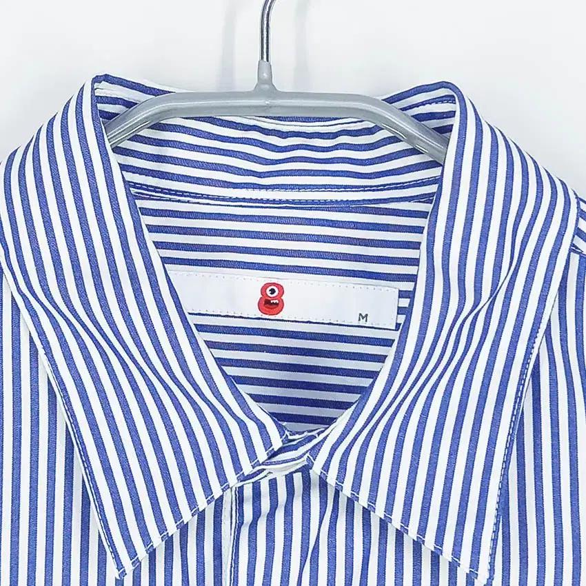 남성 스트라이프 반팔셔츠 블루95 (HU38376) 5
