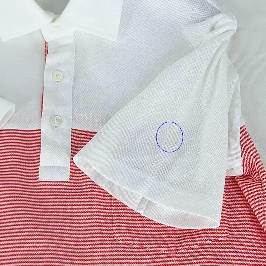블랙앤화이트 남성 스트라이프 카라반팔 아이보리M (HU38344) 7