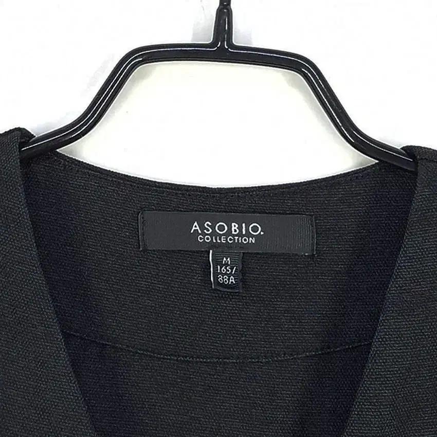 ASOBIO 앞핀턱 8부소매 미디원피스 블랙M (HU38265) 5