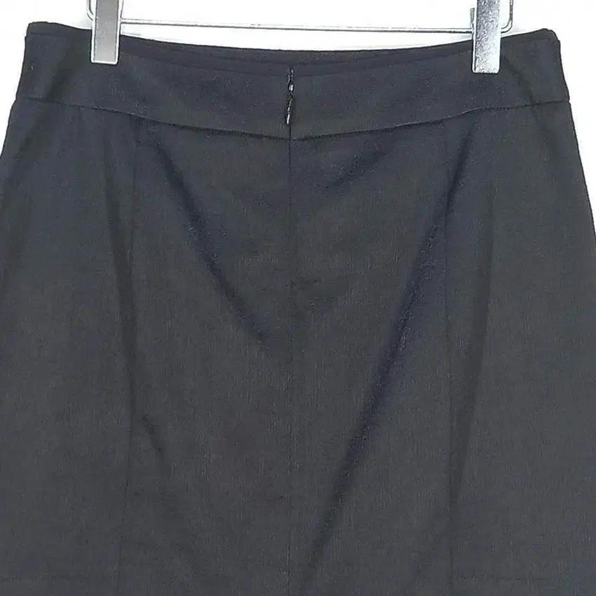 데코 여성 면혼방 캉캉 슬림 춘하 미디스커트 블랙 (HU38160) 4