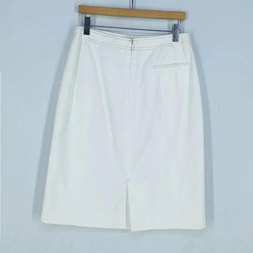 막스마라 여성 슬림핏 미디스커트 아이보리 (HU38159) 3