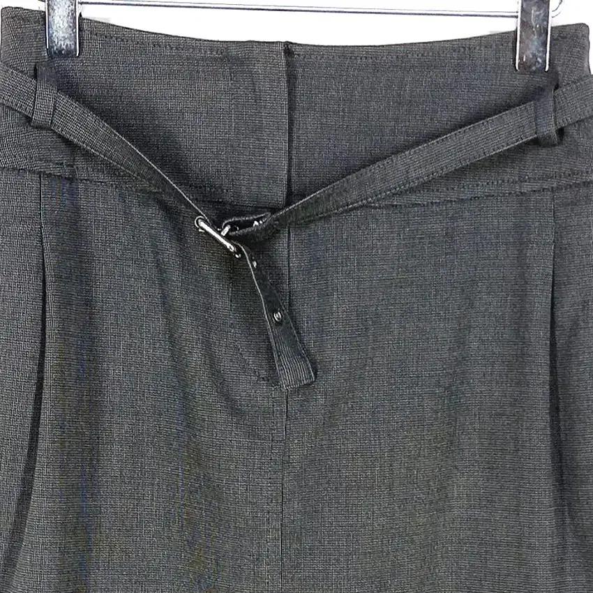 막스마라 벨트 잔패턴 춘하 스커트 다크그레이34 (HU38216) 4