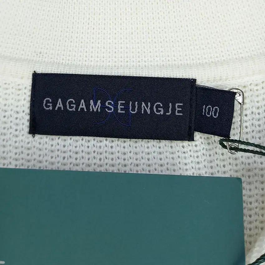 GAGAM SEUNGJE 남 배색 반팔니트 아이보리100(HU16796) 7