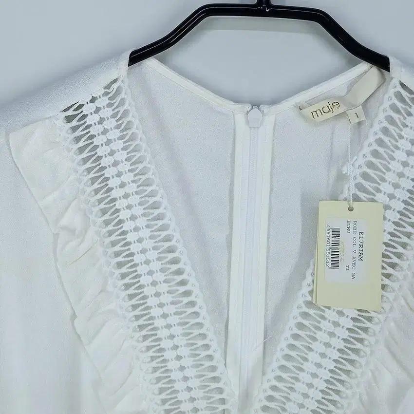마쥬 비스코스 펀칭레이스 미니원피스 화이트1 (HU22710) 7