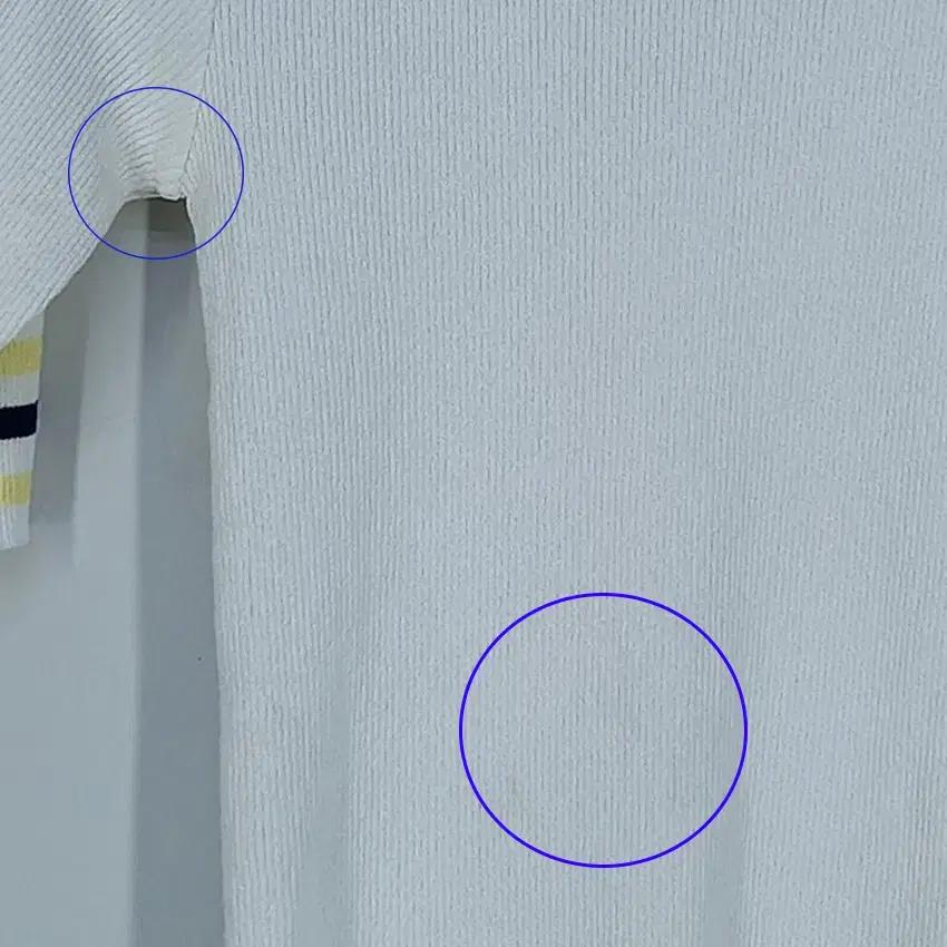 케네스레이디 여성 춘하 슬림핏 골지니트티 화이트 (HU38064) 7