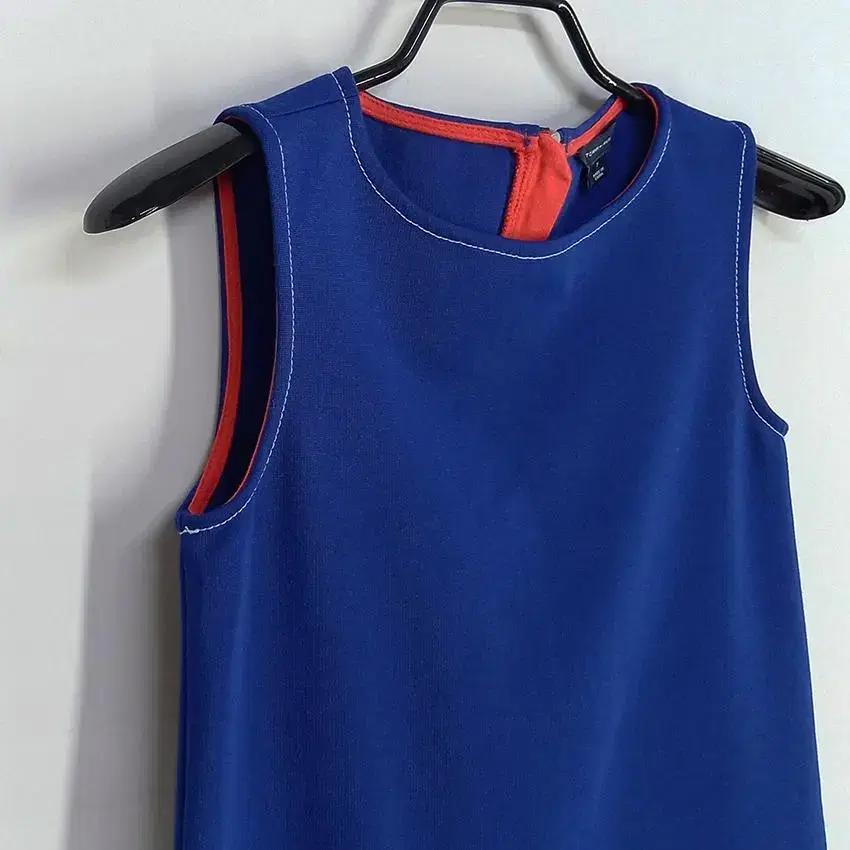 타미힐피거 아동 스티치라인 민소매원피스 블루7 (HU23786) 7