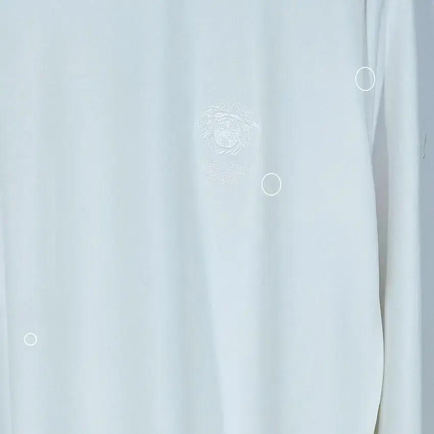 베르사체 남 로고자수 반목 스판 긴팔탑 아이보리 (HU25070) 10